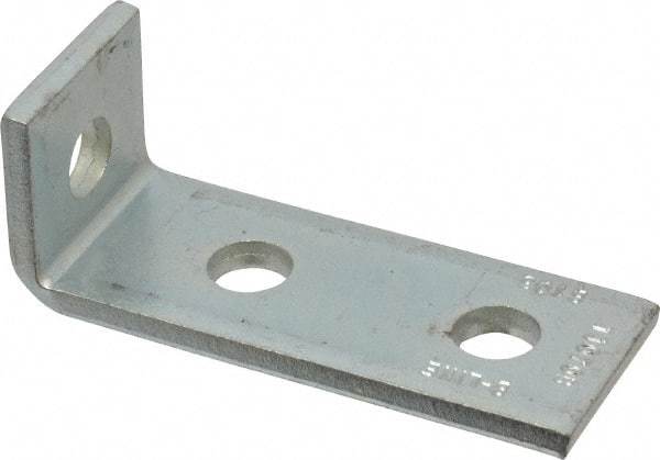 Cooper B-Line - Zinc Plated Carbon Steel 90° Strut Fitting - 1/2" Bolt, 3 Holes, Used with Cooper B Line Channel & Strut (All Sizes Except B62 & B72) - USA Tool & Supply