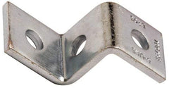 Cooper B-Line - Zinc Plated Carbon Steel Z Strut Fitting - 1/2" Bolt, 3 Holes, Used with Cooper B Line Channel & Strut (All Sizes Except B62 & B72) - USA Tool & Supply