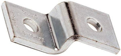 Cooper B-Line - Zinc Plated Carbon Steel Z Strut Fitting - 1/2" Bolt, 2 Holes, Used with Cooper B Line Channel & Strut (All Sizes Except B62 & B72) - USA Tool & Supply