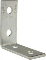 Cooper B-Line - Zinc Plated Carbon Steel 90° Strut Fitting - 1/2" Bolt, 4 Holes, Used with Cooper B Line Channel & Strut (All Sizes Except B62 & B72) - USA Tool & Supply