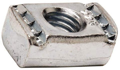 Cooper B-Line - 3/8" Rod, Zinc Plated Carbon Steel Channel Strut Nut with O Spring - 1100 Lb Capacity, 3/8" Bolt, 1 Hole, Used with Cooper B Line B11, B12, B22, B24, B26 & B32 Channel & Strut - USA Tool & Supply