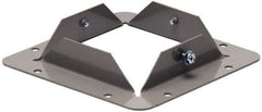 Cooper B-Line - 6 Inch Wide x 6 Inch High, Rectangular Raceway Flange - Gray, For Use with Lay In Wireways, Type 1 Screw Cover Wireway - USA Tool & Supply