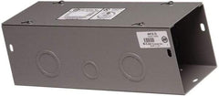 Cooper B-Line - 6" High x 152mm Wide x 60" Long, Screw Mount Solid Wall Wire Duct - Gray, 19 (Bottom) & 19 (Top) Knockouts, Screw Cover, Steel - USA Tool & Supply