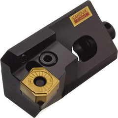Sandvik Coromant - Series T-Max P, Left Hand, PCFNR/L..CA Toolholder Compatibility, CNMG 12 04 08, CNMG 432 Insert Compatibility, Indexable Turning Cartridge - Lever Holding Method, 63mm OAL - USA Tool & Supply