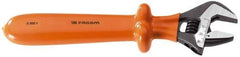 Facom - 1-3/4" Jaw Capacity, 15" Insulated Adjustable Wrench - Steel, Polished Finish - USA Tool & Supply