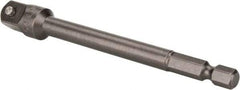 Proto - 3/8" Square Size Hex to Square Adapter - 1/4" Hex Drive, 4" OAL - USA Tool & Supply