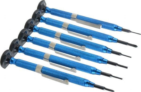 Moody Tools - 6 Piece Phillips, Screw Extractor, Slotted Screwdriver Set - USA Tool & Supply
