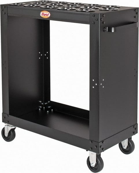 Huot - 15 Tool Capacity, 50 Taper Size SpeedyScoot CNC Tool Cart - USA Tool & Supply