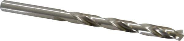 Cleveland - Letter H 135° High Speed Steel Jobber Drill - Bright Finish, Right Hand Cut, Spiral Flute, Straight Shank, 4-1/8" OAL, Split Point - USA Tool & Supply