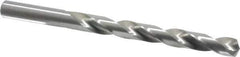 Cleveland - Letter T 135° High Speed Steel Jobber Drill - Bright Finish, Right Hand Cut, Spiral Flute, Straight Shank, 4-7/8" OAL, Split Point - USA Tool & Supply