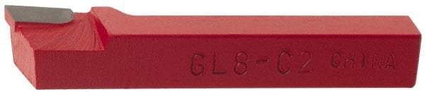 Interstate - 1 x 1" Shank, Offset Side Cutting Single Point Tool Bit - GL-16, Grade C2 - Exact Industrial Supply