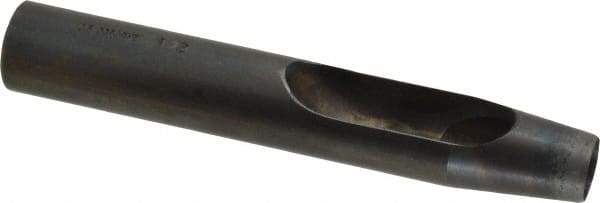 Made in USA - 1/2" Hollow Punch - 5" OAL, Steel - USA Tool & Supply