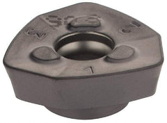 Iscar - FF WOMT09T320 Grade IC908 Carbide Milling Insert - TiAlN Finish, 0.1575" Thick, 18mm Inscribed Circle, 2mm Corner Radius - USA Tool & Supply