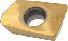 Seco - XOMX180616 M14 Grade F40M Carbide Milling Insert - TiAlN/TiN Finish, 1/4" Thick, 1/16" Corner Radius - USA Tool & Supply