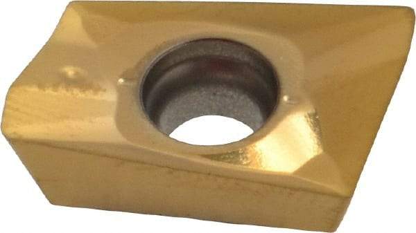 Seco - XOEX180608 E10 Grade F40M Carbide Milling Insert - TiAlN/TiN Finish, 1/4" Thick, 0.031" Corner Radius - USA Tool & Supply