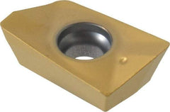 Seco - XOMX180608 M14 Grade F40M Carbide Milling Insert - TiAlN/TiN Finish, 1/4" Thick, 0.031" Corner Radius - USA Tool & Supply