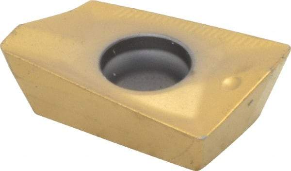 Seco - XOMX180608 ME13 Grade F40M Carbide Milling Insert - TiAlN/TiN Finish, 1/4" Thick, 0.031" Corner Radius - USA Tool & Supply