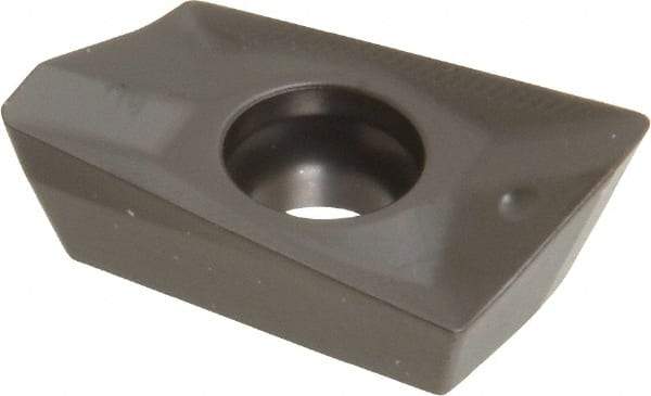 Seco - XOMX180608 ME13 Grade T350M Carbide Milling Insert - TiCN/Al2O3 Finish, 1/4" Thick, 0.031" Corner Radius - USA Tool & Supply