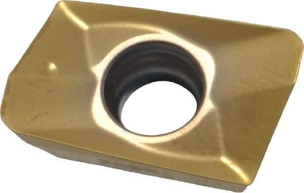 Seco - XOMX180616 M10 Grade F40M Carbide Milling Insert - TiAlN/TiN Finish, 1/4" Thick, 1/16" Corner Radius - USA Tool & Supply