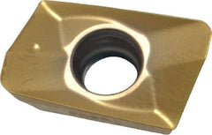 Seco - XOMX180616 M10 Grade F40M Carbide Milling Insert - TiAlN/TiN Finish, 1/4" Thick, 1/16" Corner Radius - USA Tool & Supply