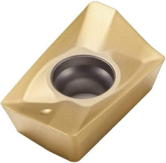 Seco - XOMX180620 M10 Grade F40M Carbide Milling Insert - TiAlN/TiN Finish, 1/4" Thick, 0.079" Corner Radius - USA Tool & Supply