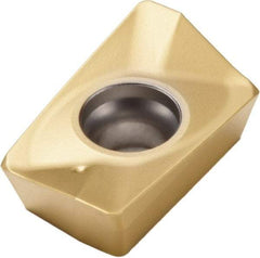 Seco - XOMX180620 M14 Grade F40M Carbide Milling Insert - TiAlN/TiN Finish, 1/4" Thick, 0.079" Corner Radius - USA Tool & Supply
