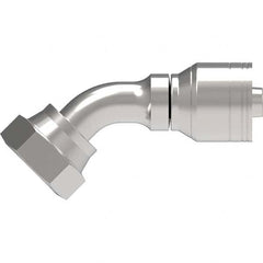 Eaton - Hydraulic Hose Fittings & Couplings Type: Female ORS Swivel, 45 Degree Elbow Hose Diameter: 1 (Inch) - USA Tool & Supply