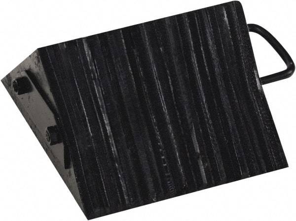 Vestil - 10" Wide x 5-1/2" High x 10" Deep, Rubber Wheel Chock - USA Tool & Supply