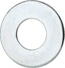 Value Collection - 1-1/8" Screw, Grade 2 Steel USS Flat Washer - 1.243" ID x 2.78" OD, 0.192" Thick, Zinc-Plated Finish - USA Tool & Supply