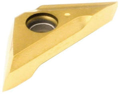 Kennametal - FAS 100302, 47° KC7215 Grade Drill Chamfer Insert - GD Chipbreaker, TiAlN Coated, Series KSEM - USA Tool & Supply