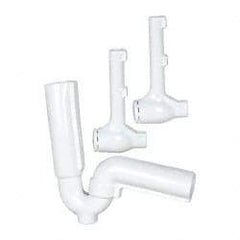 Federal Process - 1-1/2 Inch Pipe, Protect-a-trap Cover - White, PVC - USA Tool & Supply