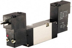 ARO/Ingersoll-Rand - Solenoid Actuator, Solenoid Return, 2 Position, Body Ported Solenoid Air Valve - 24 VDC Input, 1/4 CV, 4 Way, 115 psi, 122° Max Temp - USA Tool & Supply