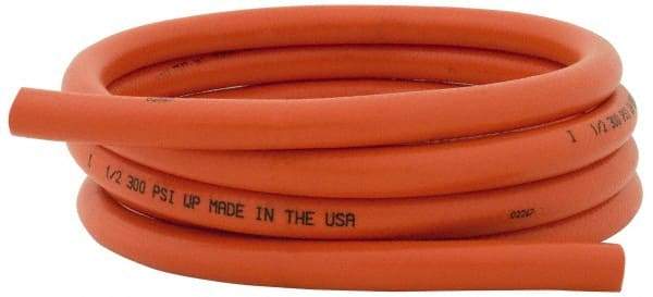 Made in USA - 1/2" ID x 7/8" OD CTL Multipurpose Air Hose - 200 Working psi, -40 to 180°F, Red - USA Tool & Supply