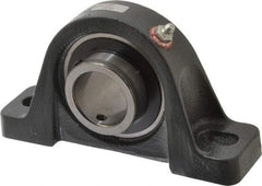Browning - 1-1/2" ID, 7-1/8" OAL x 3-15/16" OAH Pillow Block - 4,467 Lb Static Cap, 7,340 Lb Dyn Cap, 5-3/8" Btw Mnt Hole Ctrs, 1-15/16" Base-to-Ctr Ht, Cast Iron - USA Tool & Supply