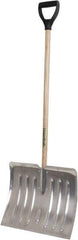 True Temper - 18 Inch Wide Blade x 15 Inch High Blade Snow Shovel - 38 Inch Long Ash Shaft Handle with Poly D-Grip - USA Tool & Supply