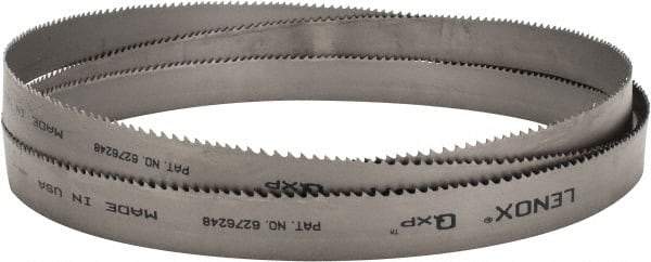 Lenox - 4 to 6 TPI, 11' 6" Long x 1-1/4" Wide x 0.042" Thick, Welded Band Saw Blade - Bi-Metal, Toothed Edge, Raker Tooth Set, Flexible Back, Contour Cutting - USA Tool & Supply
