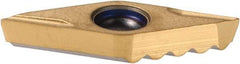 Seco - SD200 C45, 45° T400D Grade Drill Chamfer Insert - TiAlN, TiN Coated, Series Seco Feedmax - USA Tool & Supply