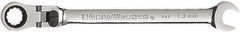 GearWrench - 13mm 12 Point Flexhead Combination Wrench - 8-1/8" OAL, Steel, Full Polish Finish - USA Tool & Supply