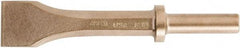 Ampco - 1-1/2" Head Width, 7-3/4" OAL, Replacement Chisel - Round Drive, Round Shank - USA Tool & Supply