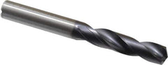 Kennametal - 10mm 140° Spiral Flute Solid Carbide Screw Machine Drill Bit - TiAlN Finish, Right Hand Cut, 47mm Flute Length, 89mm OAL, Standard Point, Straight Shank, Through Coolant - USA Tool & Supply