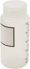 Dynalon Labware - 500 mL Wide-Mouth Bottle - Polypropylene, Translucent, 6-1/2" High x 3" Diam, 55mm Cap - USA Tool & Supply