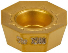Kennametal - ODMT040408 41 Grade X500 Carbide Milling Insert - TiN/TiC/TiN Finish, 0.187" Thick, 1/2" Inscribed Circle, 0.031" Corner Radius - USA Tool & Supply