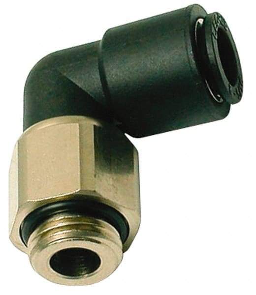 Legris - 10mm Outside Diam, 1/4 BSPP, Nylon Push-to-Connect Tube Male Swivel Elbow - 290 Max psi, Tube to Male BSPP Connection, Buna Nitrile O-Ring - USA Tool & Supply