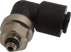 Legris - 6mm Outside Diam, M5x0.8 Metric, Nylon Push-to-Connect Tube Male Swivel Elbow - 290 Max psi, Tube to Metric Thread Connection, Buna-N O-Ring - USA Tool & Supply