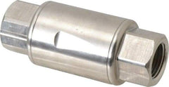 Legris - 3/8" Stainless Steel Check Valve - Unidirectional, FNPT x FNPT, 580 WOG - USA Tool & Supply