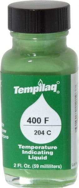 Tempil - 400°F Temp Indicating Liquid - 2 Ounce Container, 204°C - USA Tool & Supply