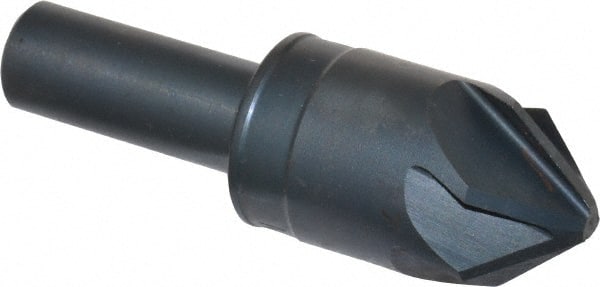 M.A. Ford - 7/8" Head Diam, 1/2" Shank Diam, 6 Flute 82° High Speed Steel Countersink - USA Tool & Supply