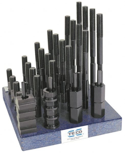 TE-CO - T-Nut & Stud Kits Stud Thread Sizes: M12x1.75 T-Slot Size (mm): 16.00 - USA Tool & Supply
