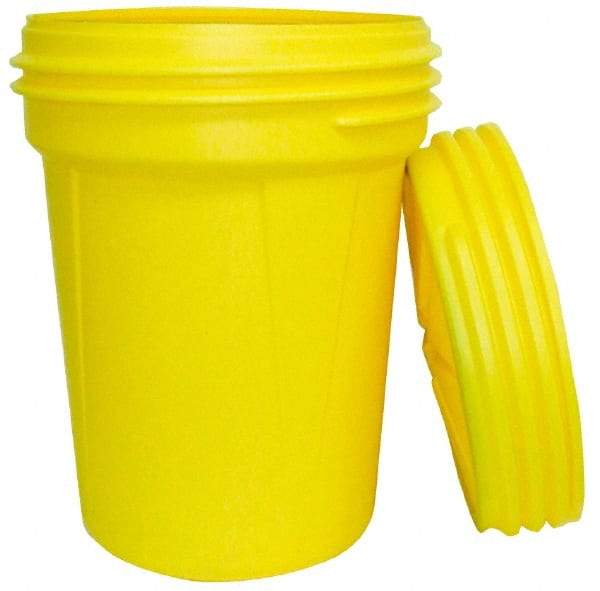 Eagle - 30 Gallon Closure Capacity, Screw On Closure, Yellow Lab Pack - 5 Gallon Container, Polyethylene, 396 Lb. Capacity, UN 1H2/X120/S; UN 1H2/Y180/S Listing - USA Tool & Supply