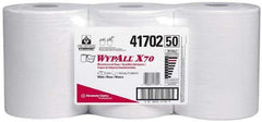 WypAll - X70 Dry Shop Towel/Industrial Wipes - Center Pull, 13-3/8" x 9-3/4" Sheet Size, White - USA Tool & Supply